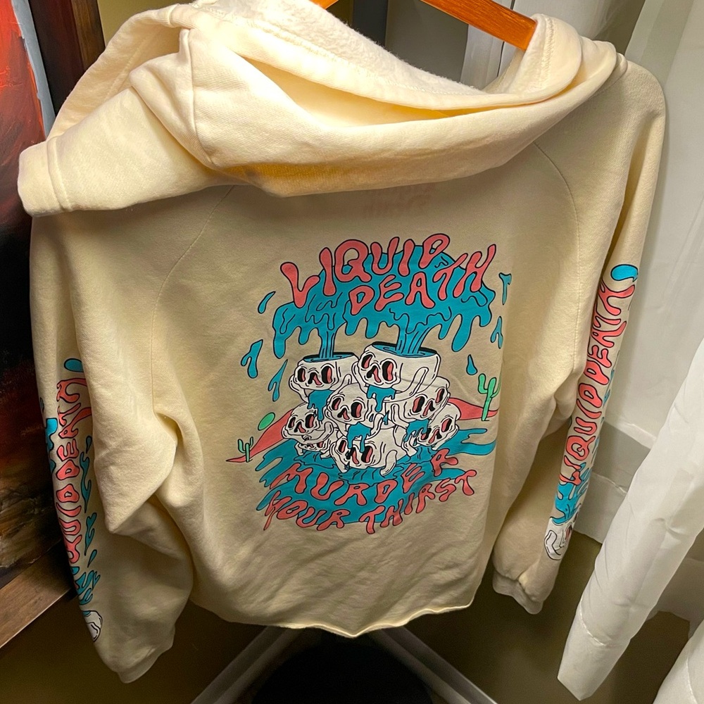 Liquid Death Hooded Zip-Up